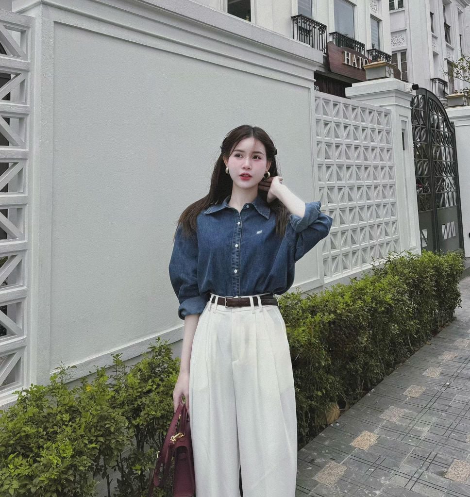 SET ÁO JEANS , QUẦN DÀI