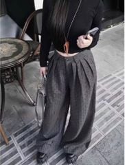 TB7356 QUẦN DÀI HỌA TIẾT TIM ĐEN