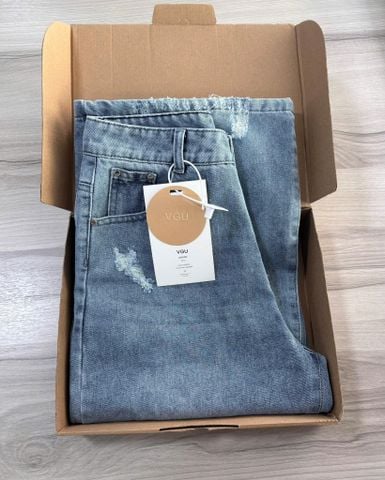 VGU8776-Quần jean QC rách gối (quần lẻ)