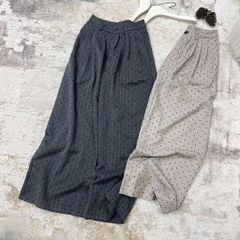TB7356 QUẦN DÀI HỌA TIẾT TIM ĐEN