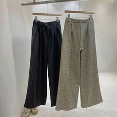 TB7356 QUẦN DÀI HỌA TIẾT TIM ĐEN