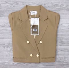 KS0154 - Áo khoác vest nâu