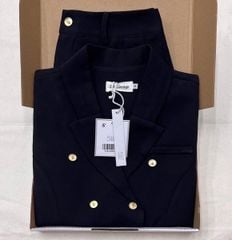TQ1688-Set áo kiểu cổ vest, quần short Đen