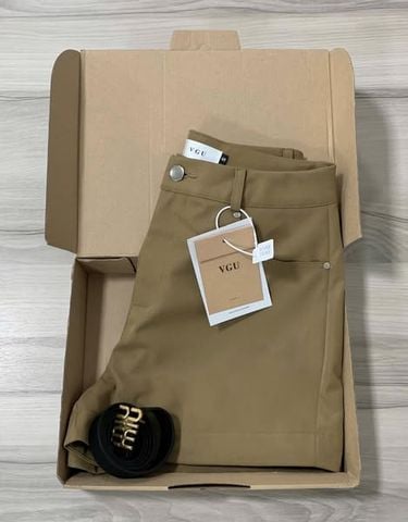 VGU9204-Quần short + nịt Nâu