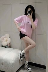 TQ3933-Áo thun in chữ Hồng (áo lẻ)