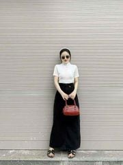 VGU9337-Chân váy jean Trắng (CV lẻ)