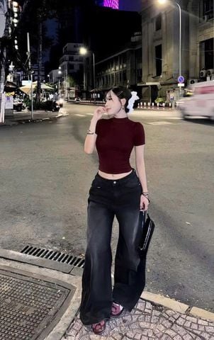 VGU9243-Áo thun body Đỏ (áo lẻ)