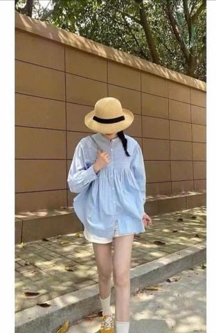 KS0280 Áo sơmi tay dài + Quần kaki (Vàng)