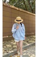 KS0280 Áo sơmi tay dài + Quần kaki (Vàng)