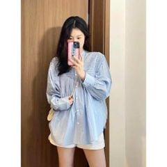 KS0280 Áo sơmi tay dài + Quần kaki (Vàng)