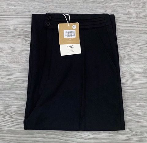 KS0248-Quần tây suông Đen
