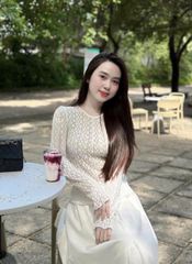TQ3973-Set basic áo body, CV dài Trắng