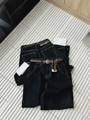 TB7435-Quần jean suông kèm nịt