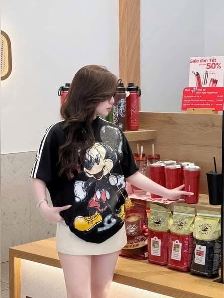 VRA0404 SET ÁO THUN MICKEY, CV NGẮN