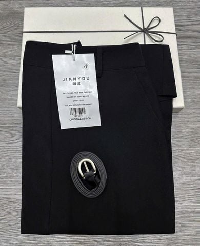 TB7666-Chân váy dài+ nịt Đen