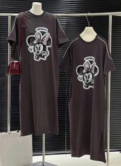 TB7656-Đầm thun suông micky Kem