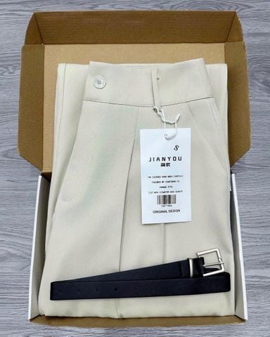 TB7756-Quần dài kèm nịt Kem (quần lẻ)