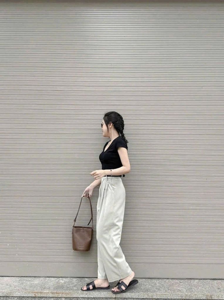 TB7756-Quần dài kèm nịt Kem (quần lẻ)