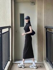 TQ4010-Đầm body Xám