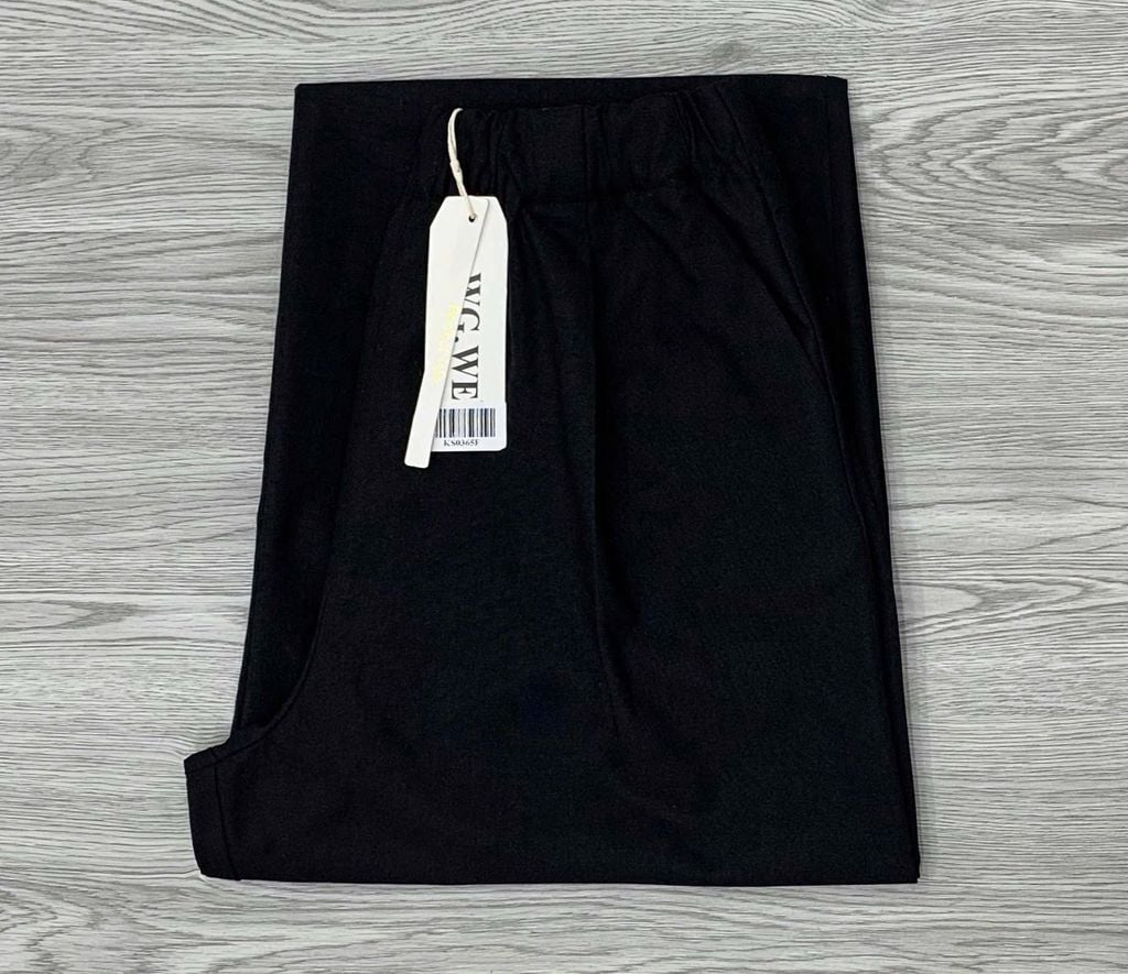 KS0365-Quần linen Đen (quần lẻ)