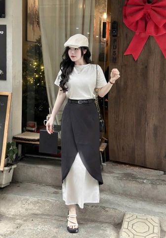SKY7774 SET ÁO THUN BASIC, CV ĐẮP TÀ + NỊT