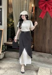 SKY7774 SET ÁO THUN BASIC, CV ĐẮP TÀ + NỊT