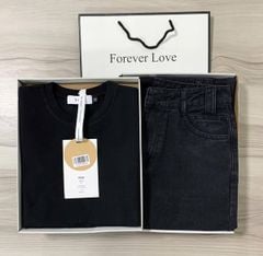 VGU9660 - Set Áo body - Quần Jean ĐEN