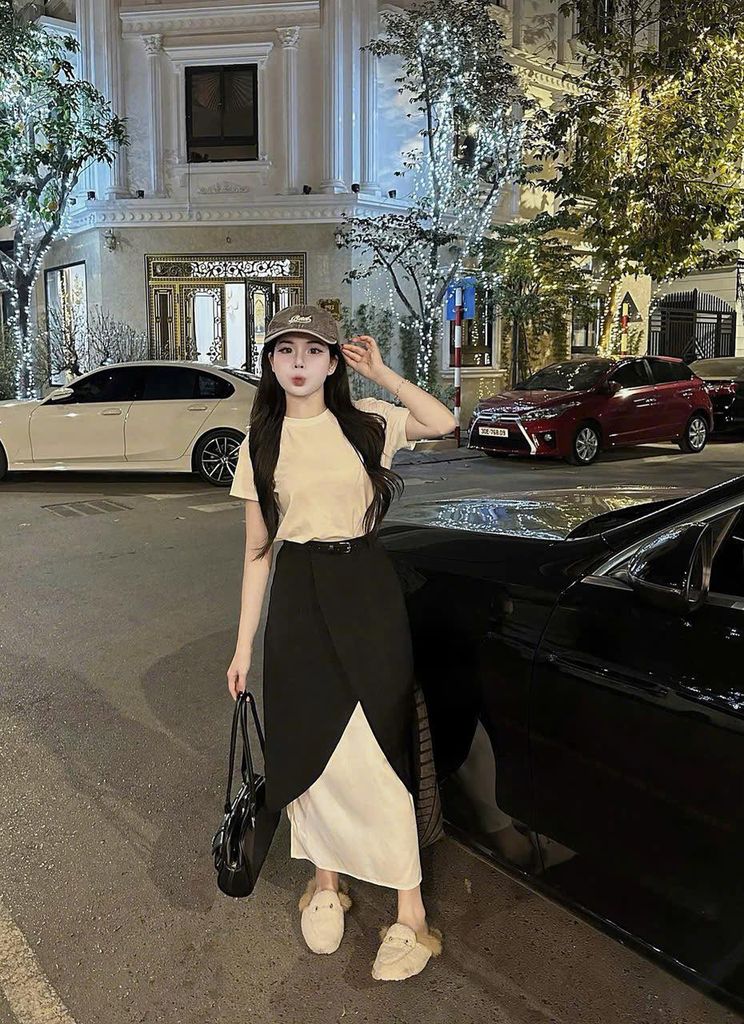 SKY7774 SET ÁO THUN BASIC, CV ĐẮP TÀ + NỊT