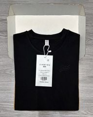 TB7811-Áo thun body thêu chữ Đen