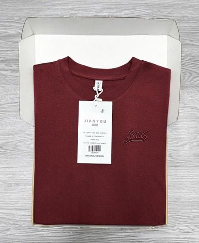 TB7812-Áo thun body thêu chữ Đỏ
