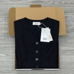 KS0432-Áo gile Đen (áo lẻ)