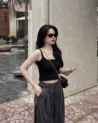 KS5054 QUẦN TÂY SỌC (ĐEN) (quần lẻ)