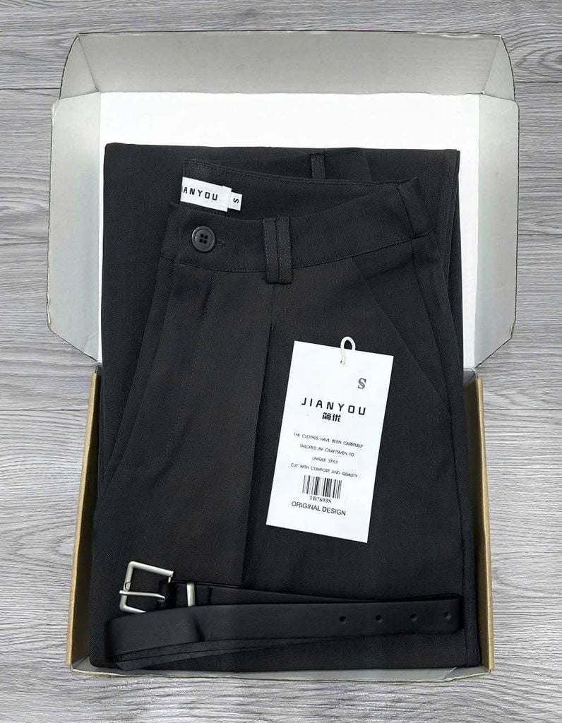 TB7693-Quần suông + nịt Xám