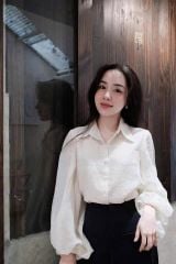SKY7842-Set công sở áo sơ mi, quần dài Đen (áo trắng)