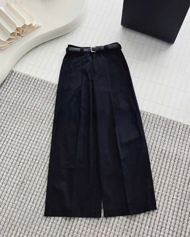 TB7691-Quần suông + nịt Đen