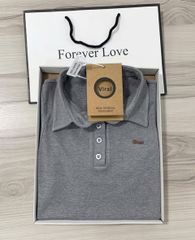 VRA0483-Áo thun sát nách cổ polo Xám (áo lẻ)