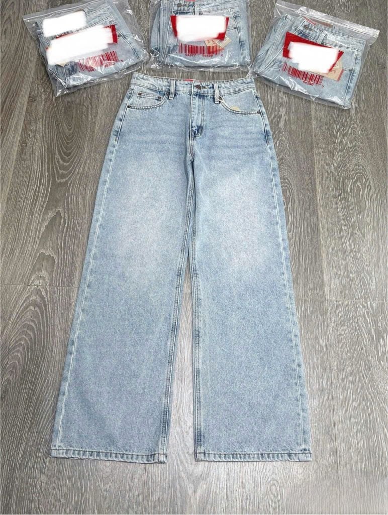 VGU9772-Quần Jean dài Xanh Nhạt