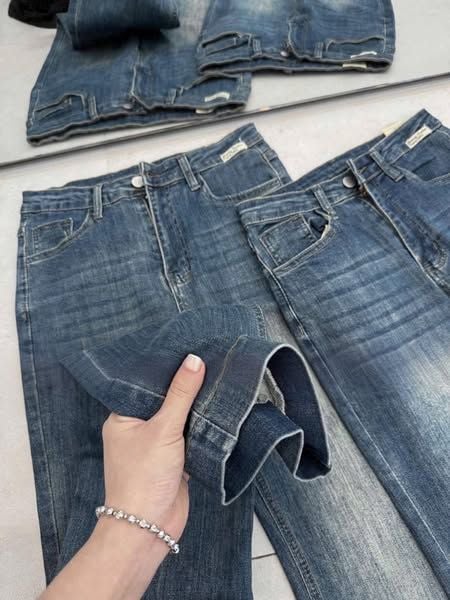 VGU9765-Quần jean ống loe Xanh (quần lẻ)