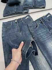 VGU9765-Quần jean ống loe Xanh (quần lẻ)