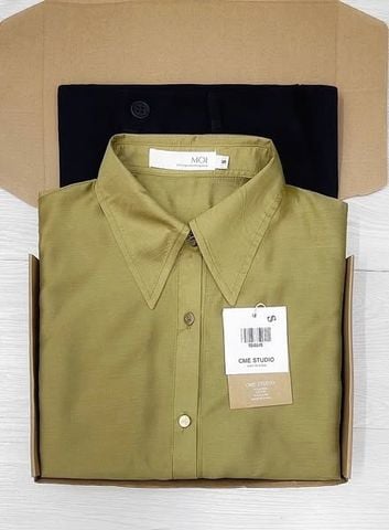 TQ4064-Set áo sơ mi, quần dài Đen