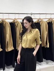 TQ4064-Set áo sơ mi, quần dài Đen