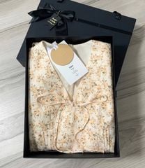 VGU9425 ĐẦM HOA XẾP LI NƠ NGỰC