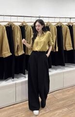 TQ4064-Set áo sơ mi, quần dài Đen