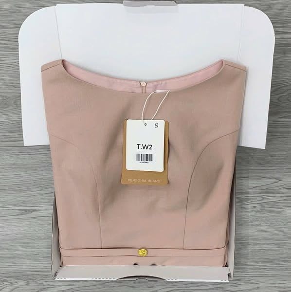 KS0508-Đầm tay liền phối túi Hồng