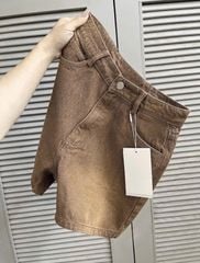 VGU9888-Quần short Jean Nâu (quần lẻ -ko kèm nịt)