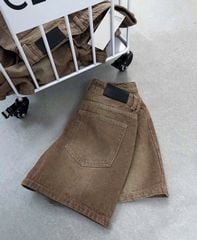 VGU9888-Quần short Jean Nâu (quần lẻ -ko kèm nịt)
