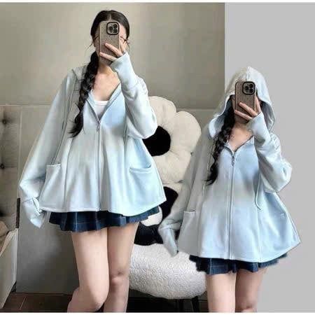TQ1748-Áo khoắc có nón Xanh (áo lẻ)