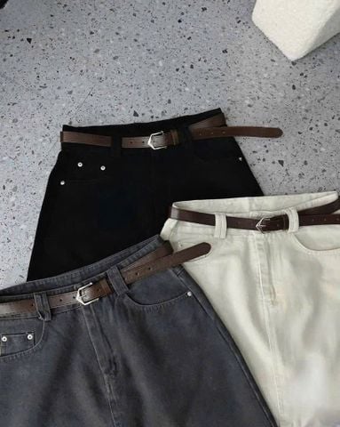 TB7955-Chân váy ngắn + nịt Kem