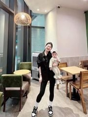 VGU9944-Áo sơ mi jean phối túi Đen (áo lẻ)
