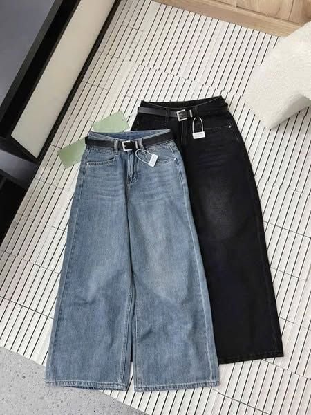 TB7885-Quần jean dài + nịt Xanh